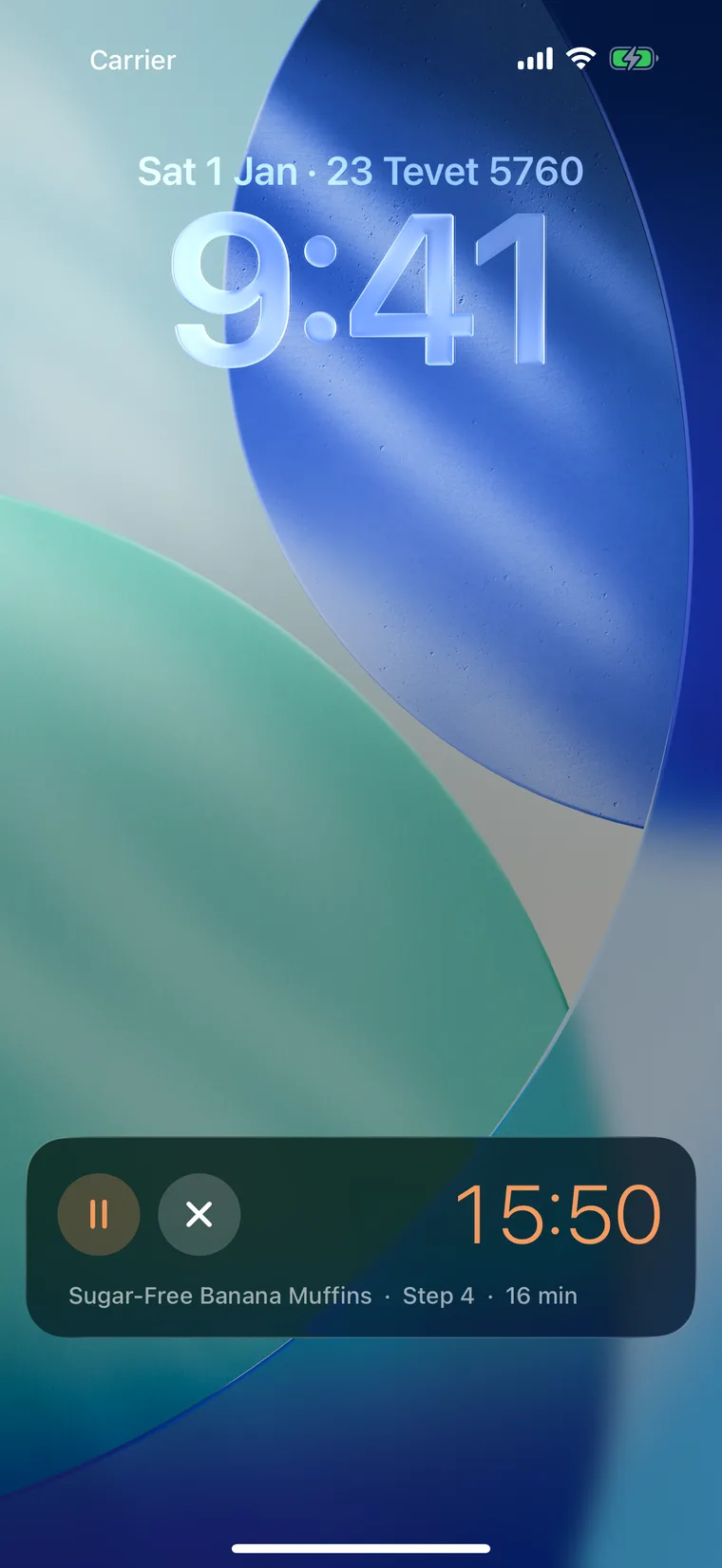Mystic timer as a Live Activity on the iPhone Lock Screen